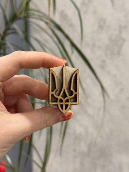 Штамп &laquo;Герб України-6&raquo; для вибійки по тканині  дерев'яний штамп для вибійки по тканині