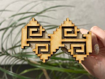 Штамп &laquo;Буковина&raquo; для вибійки по тканині  дерев'яний штамп для вибійки по тканині
