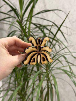 Штамп &laquo;Квіти Які Мені Нагадують Кримську Вишивку&raquo; для вибійки по тканині  дерев'яний штамп для вибійки по тканині